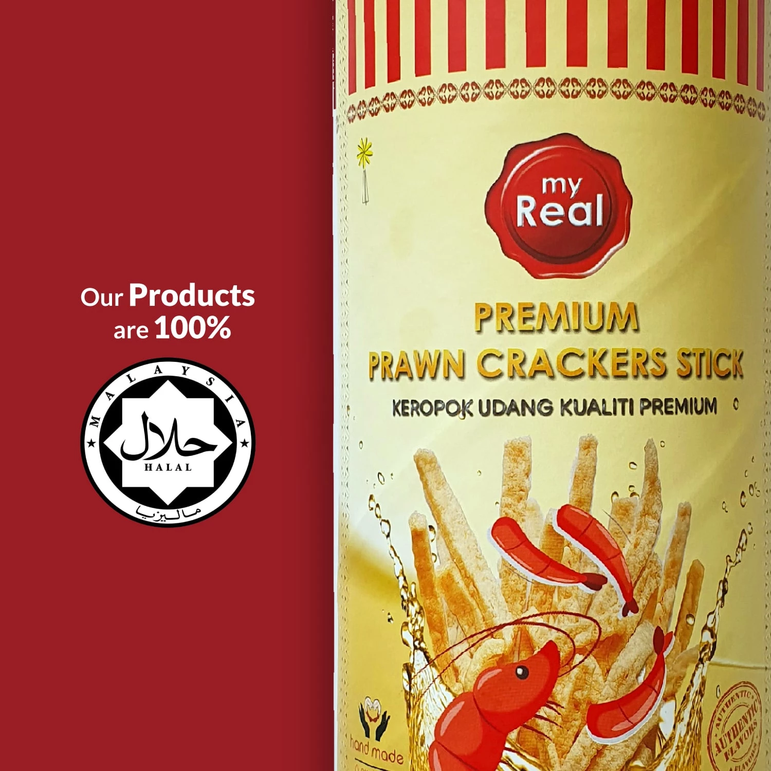Fragrant  Spicy Prawn Cracker Stick 100g