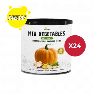 NEW: 24 x Mix Vegetables Dried Chips 75g