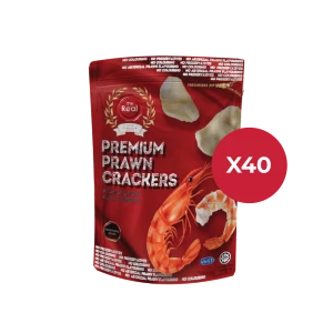 40 X 50g myReal Premium Prawn Crackers Slice