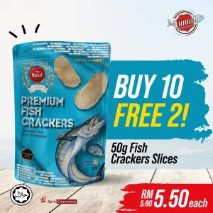 B10F2: myReal Premium Fish Crackers 50g